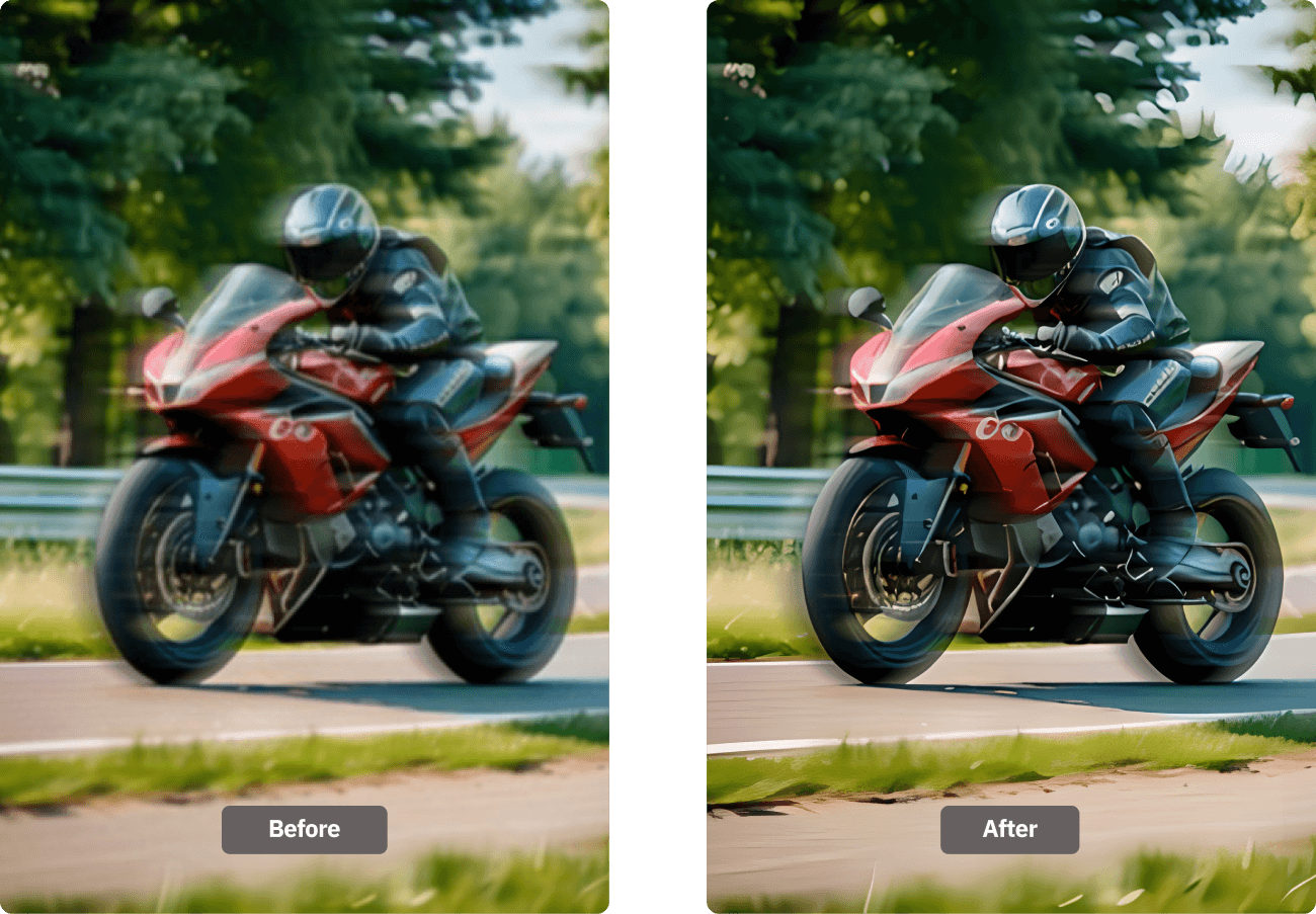 Remove Blur and Enhance Blurry Motion-Captured Images