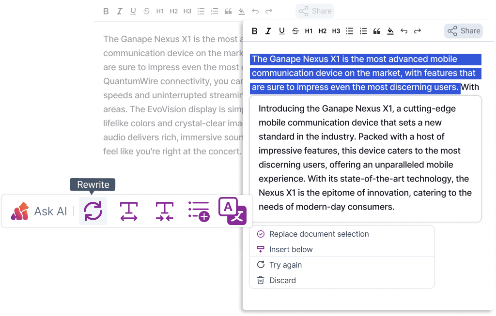 One-Stop Solution for Easy Rewriting